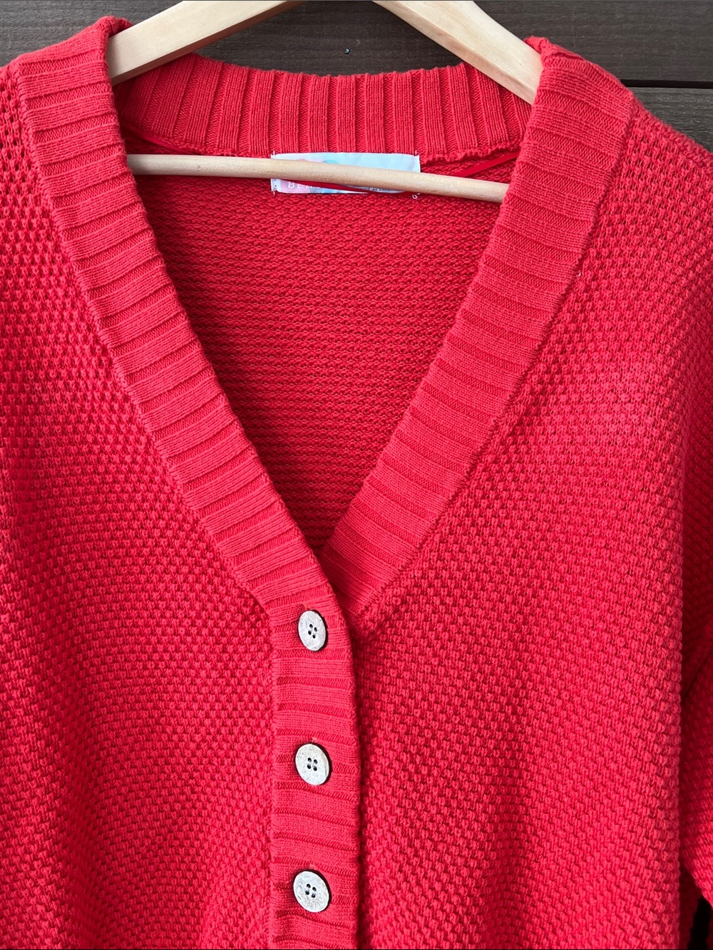 Free People Beach Women's free-est Hailee Cardi Sweater in Red/Orange Size Small - Picture 3 of 8